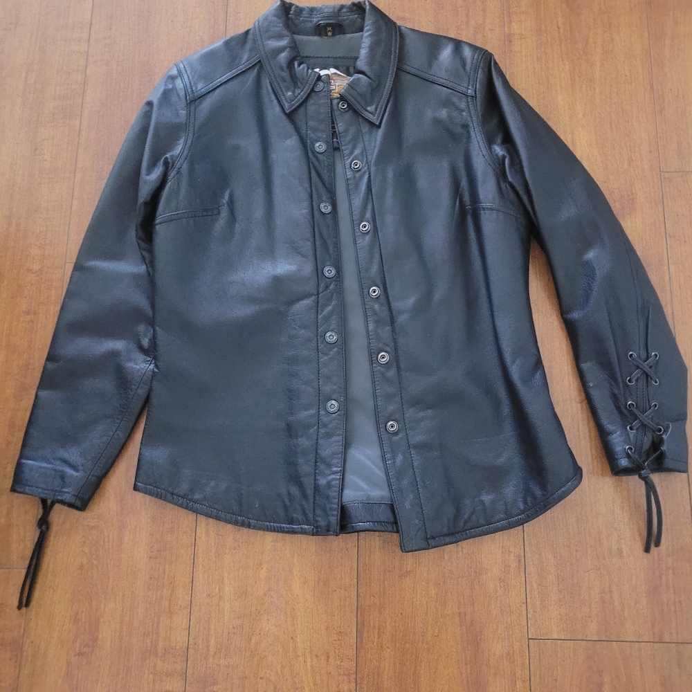 Women's Harley-Davidson Black Leather Jacket Medium